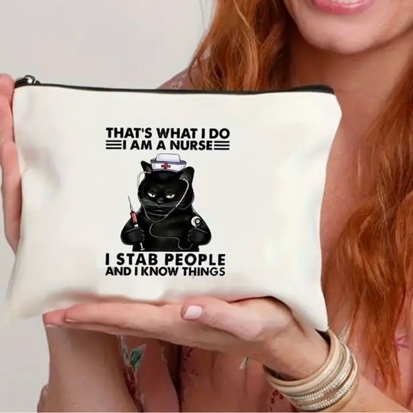 Funny Nurse Canvas Bag NWT - Picture 3 of 4